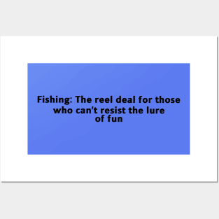 funny fish quote fishing Posters and Art